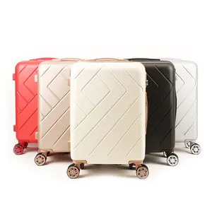 New Product ABS Trolley Suitcase Hard Shell 3 Pieces Suitcase Luggage Set with 4 Spinner Wheels
