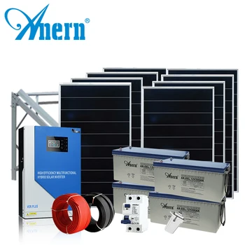 5 kw solar photovoltaic kit solar power battery system