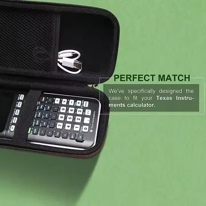 Hard Shell EVA TI 84 Calculator Case EVA Hard Storage Case EVA Carrying Travel Case for Texas Calculator