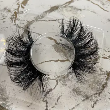 Mink Eyelashes 18mm 20mm 22mm Natural False Eyelashes 25mm Dramatic fluffy Siberian long mink Eyelashes