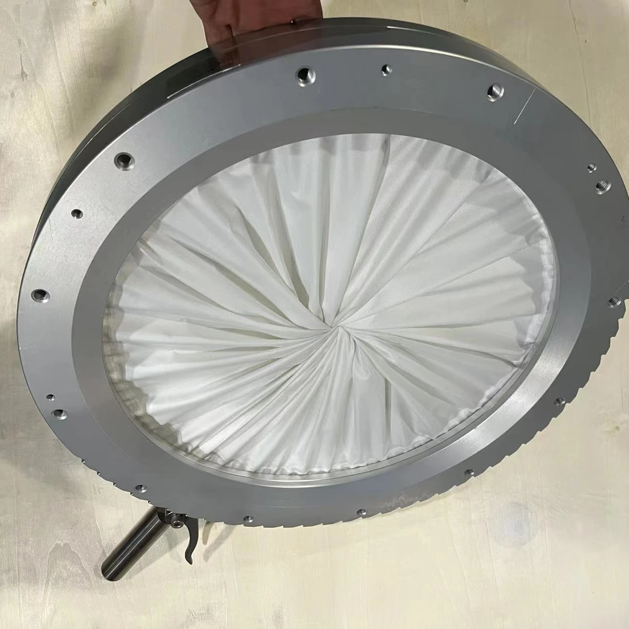 DN100 Iris Diaphragm Valve Double Diaphragm Structure OEM Stainless Steel Single Side Quick Mounting Joint