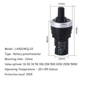 SQXBK LA42DWQ-22 5K Ohm Variabile Speed Drive Potenziometro