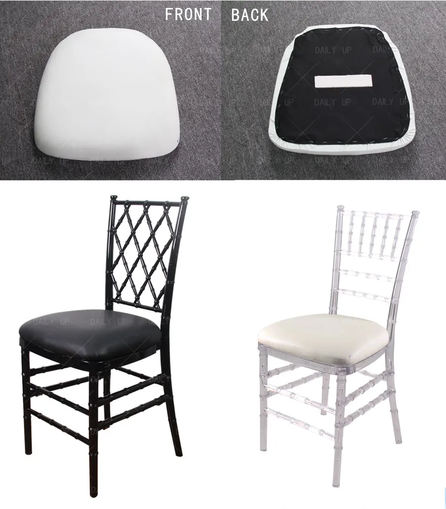 Comfortable Thickened Seat Cushion Removable High Density Padded Sponge Cushion Cover For Hotel Banquet Wedding Dining Hall