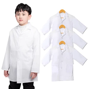 Wholesale Custom Hospital Doctor Role Play Kids Lab Coats Laboratory Scientist Role Play Children White Lab Coats