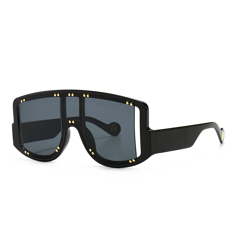 BLONGU 2023 Custom Big Summer Shades Sunglasses Fashion Women Oversized Shades Sunglasses with Candy Color Lens