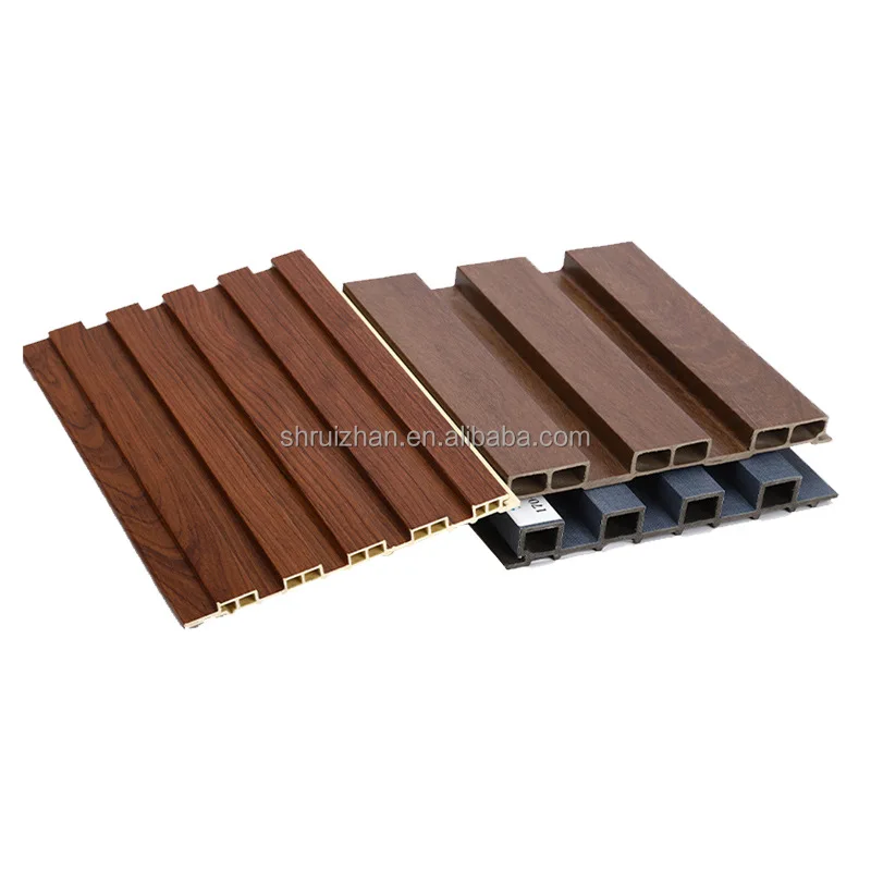 Wooden Grain PVC WPC Wall Panels for Interior Decoration