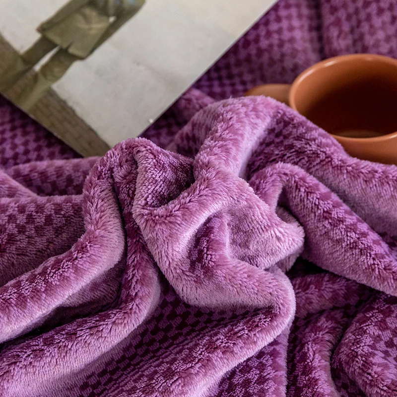 High Quality Simple Thick Framk Double Bed Sheet Cover Blanket Gift