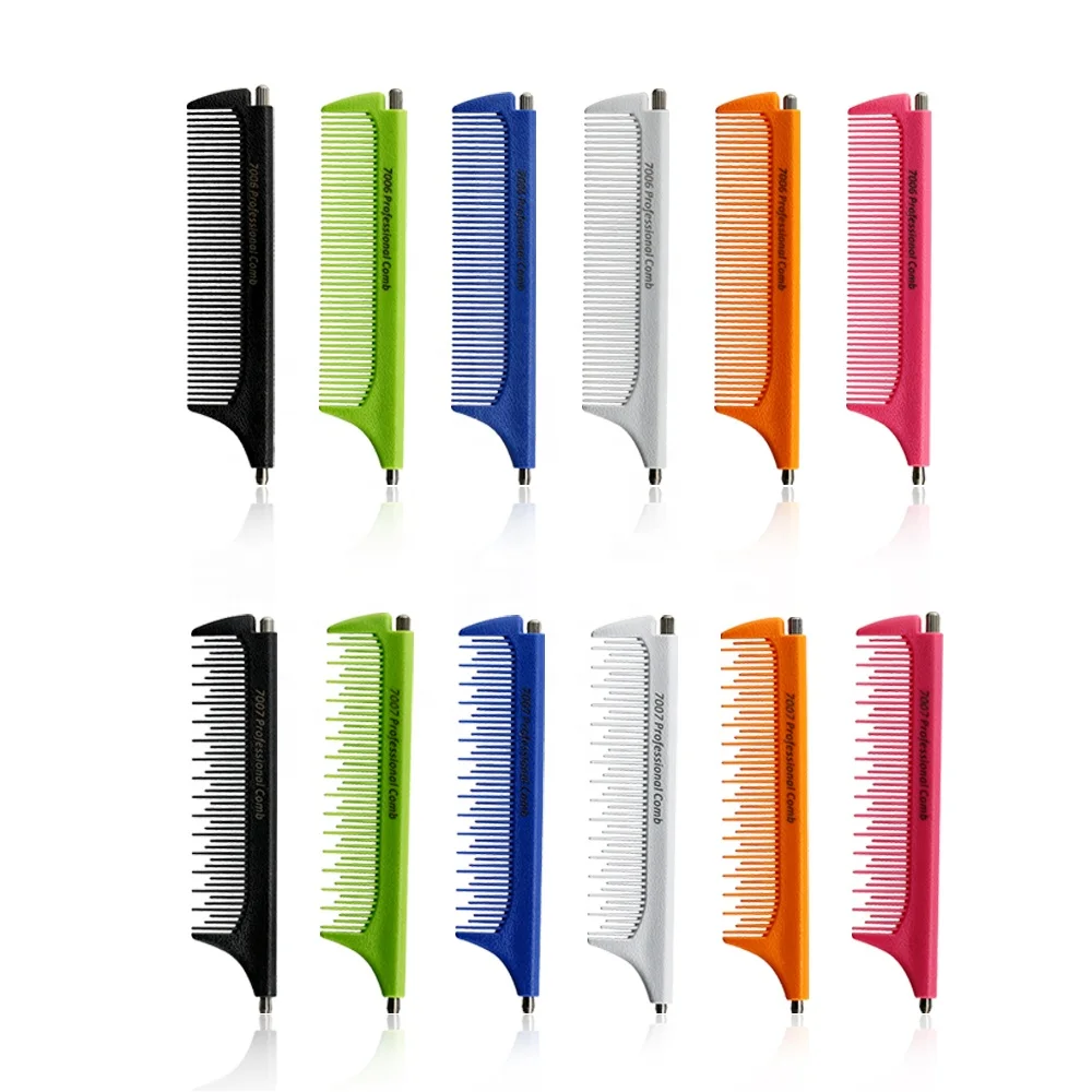 Multi Function Metal Rat Tail Hair Comb Barber Shop Hair Styling Retractable Pintail Comb