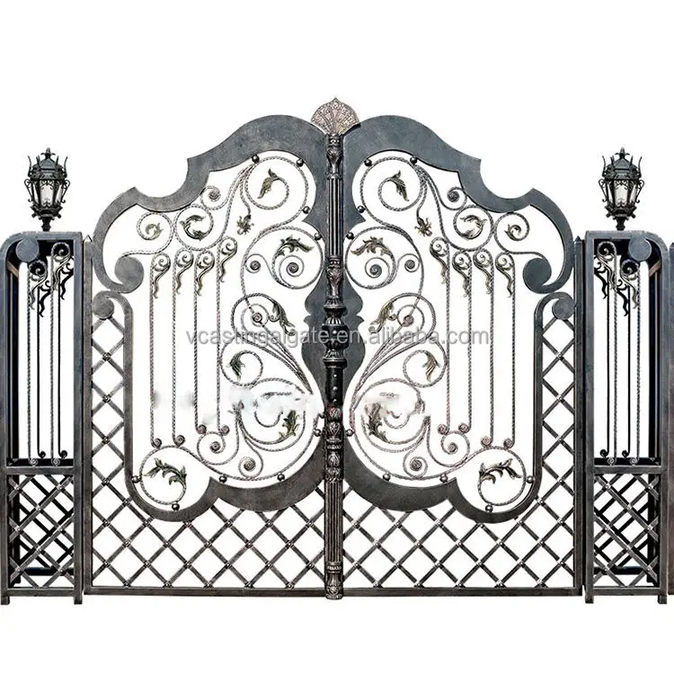 High Quality Wrought Iron Gate Grill Design Garden Arch Wrought Iron