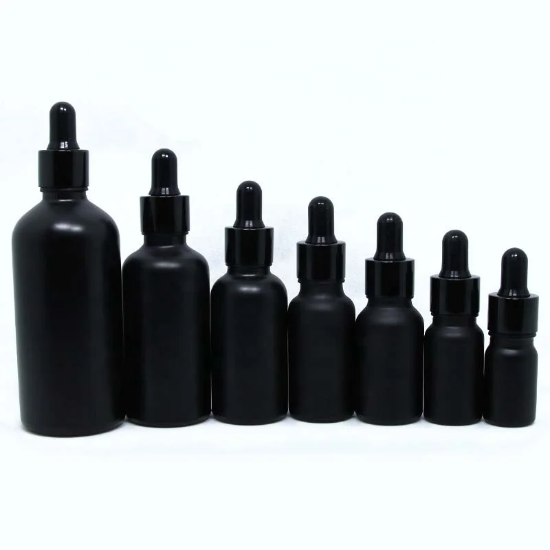 hot sale product Factory supply 10ml/30ml/100ml  blue essential oil boston round glass bottle glass cosmetic bottles