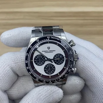 New Pagani Design PD 1676メンズ高級クォーツクロノグラフ腕時計日本