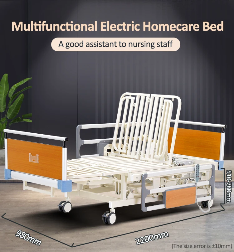 Nursing Hospital Bed Electric Multi Function Turn Over Function Medical ...