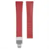 red + silver buckle