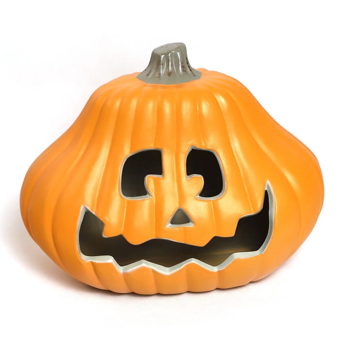 Festival Decor Halloween Day Home Decoration Ghost Face Plastic Artificial Pumpkin Decoration LED Wholesaler