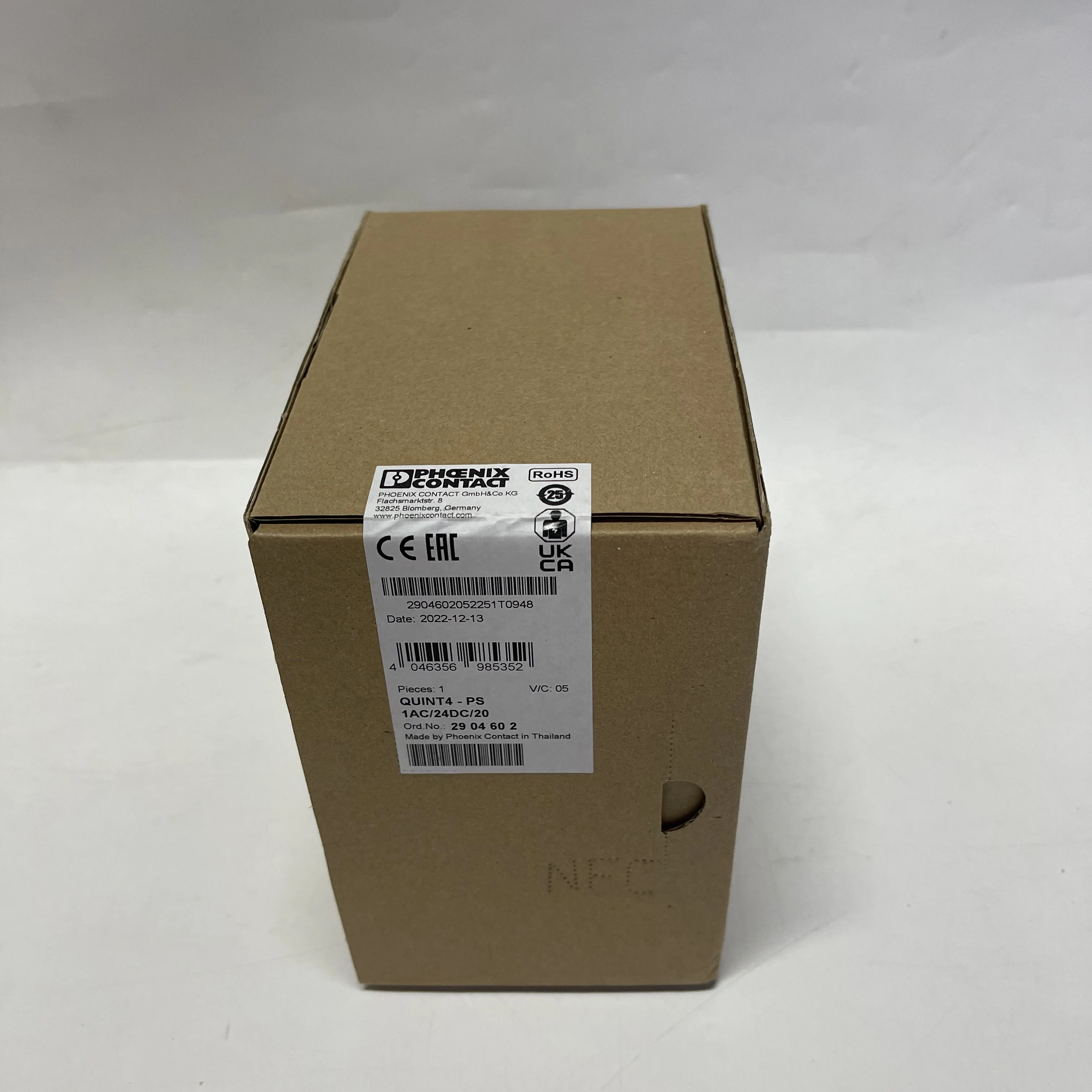 Phoenix Contact Power Supply QUINT4-PS/1AC/24DC/20 Phoenix Contact Power Supply QUINT4-PS/1AC/24DC/20