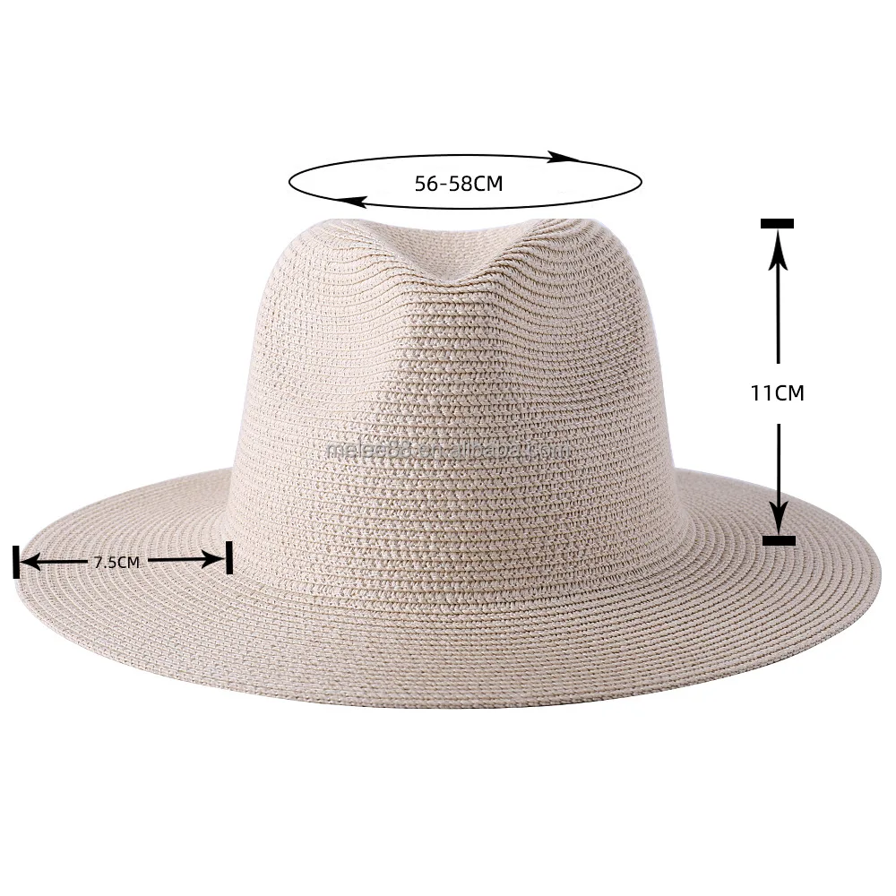 M107004 Rts Donne Di Estate Di Paglia A Tesa Larga Di Colore Personalizzato  Pianura Delle Donne Di Paglia Di Carta Banda Spiaggia Panama Cappello Di  Fedora - Buy Cappelli Della Spiaggia,Cappello Di