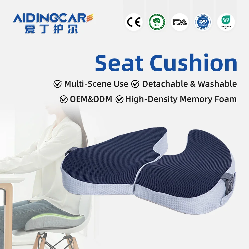 Wholesale Thick Memory Foam Chair Cushions Non-Slip Back Coccyx Tailbo - product detail 1