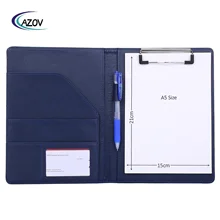 Executive Business A5 Conference Folder Cover Simple and Fancy Design with Durable PU Leather Material