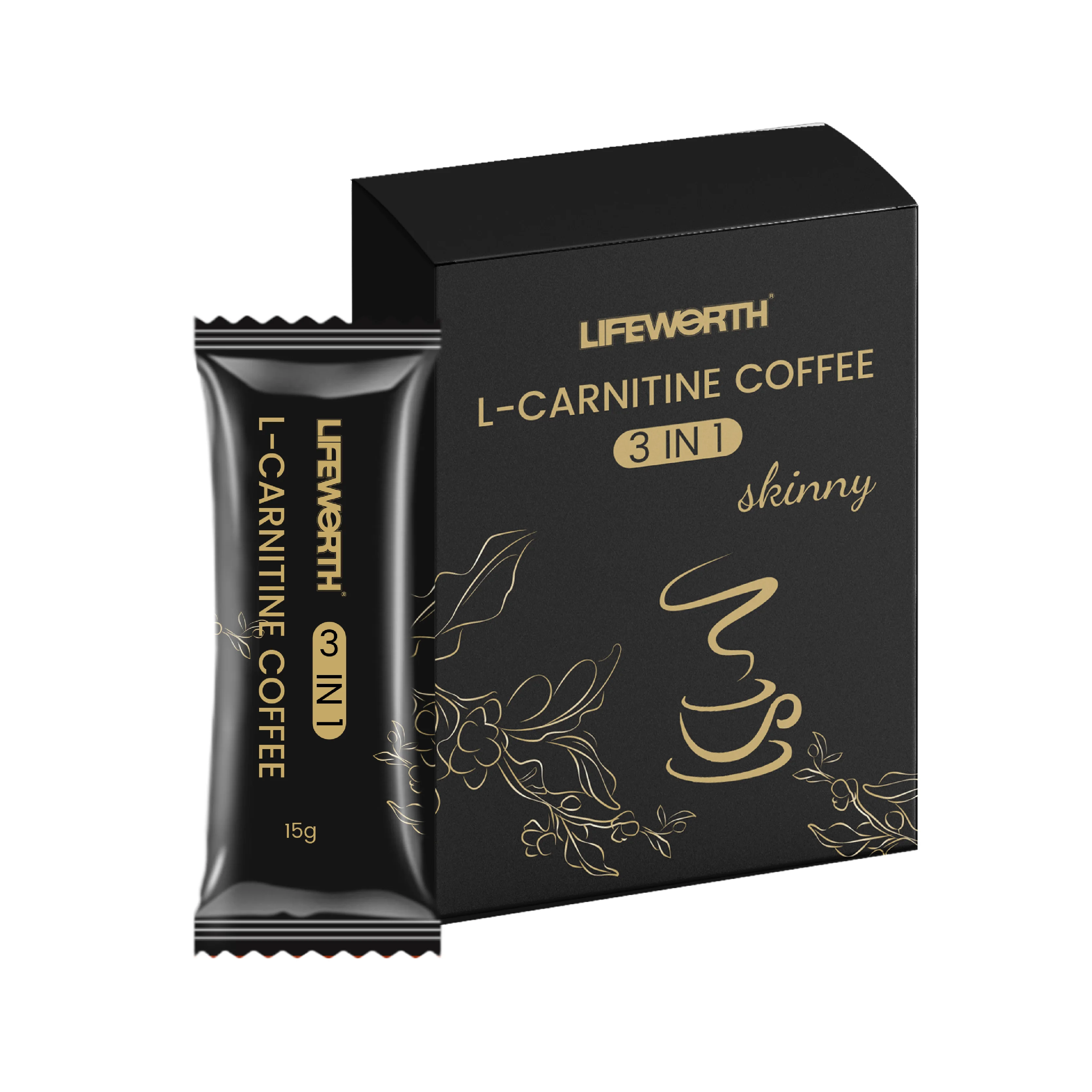Lifeworth L-carnitine Latte Coffee 3 in 1 Skinny Coffee