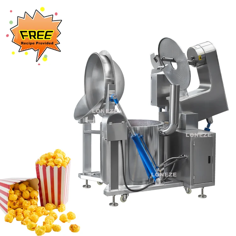 High Capacity Automatic Industrial Popcorn Making Machine Mushroom Gas Popcorn Machine for Sale