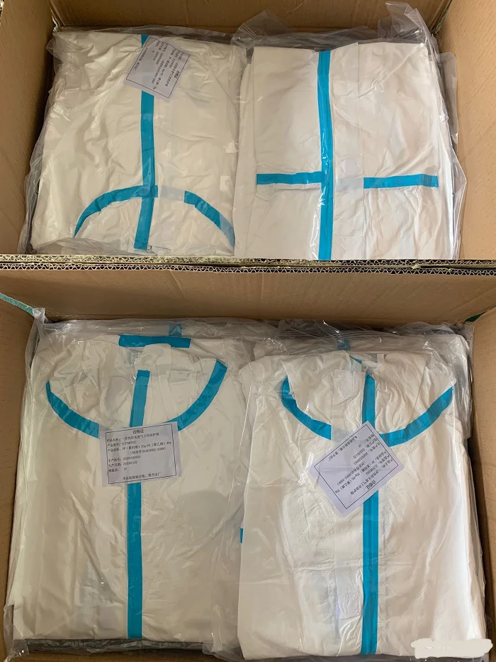 Coverall Chemical Hazmat Suit For Asbestos Industry Coveralls Making