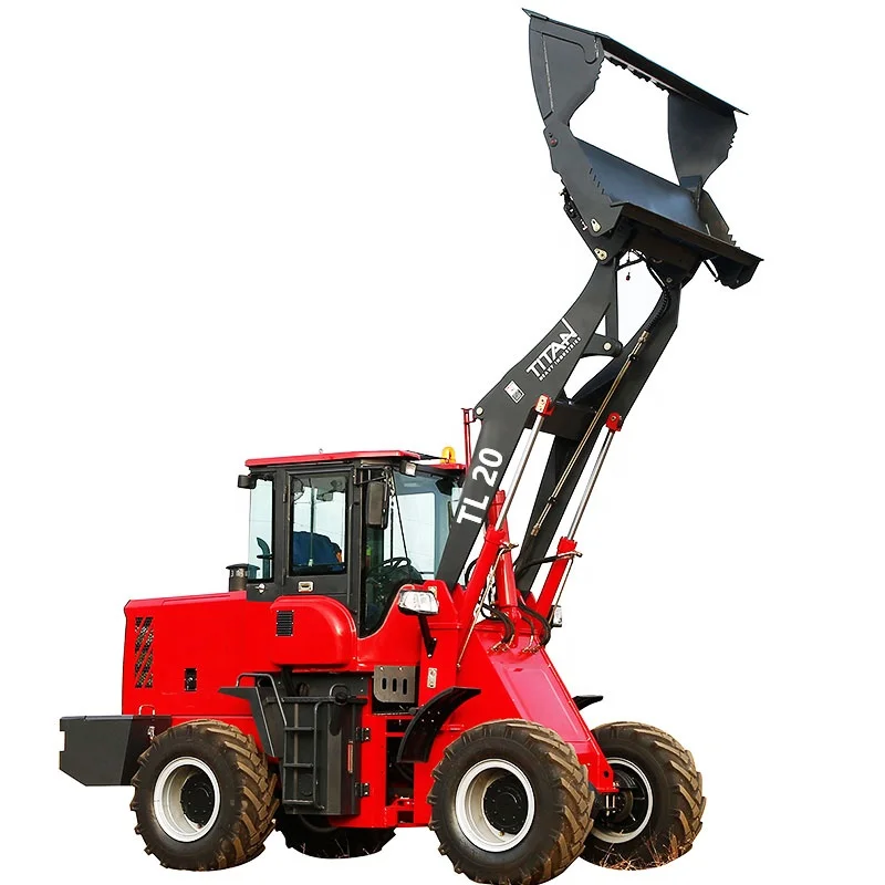 Китайский бренд Titan мини фронтальный колесный погрузчик TL20 8 тонн розничный Подержанный двигатель моторный насос коробка передач с подшипником PLC в комплекте