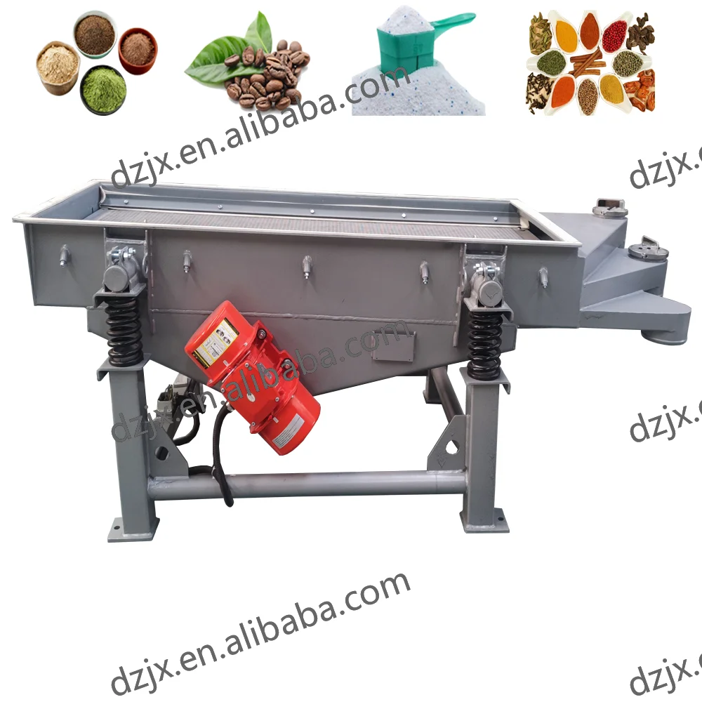 DZJX  Industrial Automatic Linear Vibrating Screen Sieve Machine Machine India for Sand Rapeseed Flour Powder