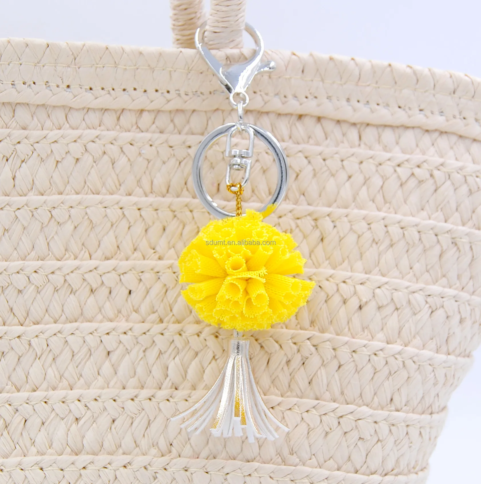 Tassel Charm Key Chain Hangers Pom Pom Tassel Keychain Bag Hanger Car