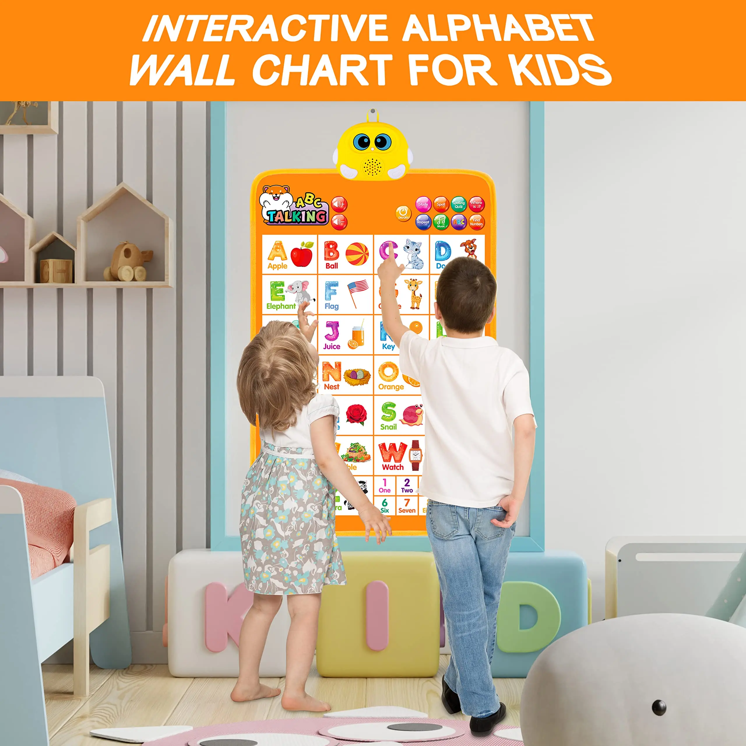 Interactive Alphabet Pool Interactive Alphabet Wall Chart for Kids - Talking ABC Poster Toy for ...