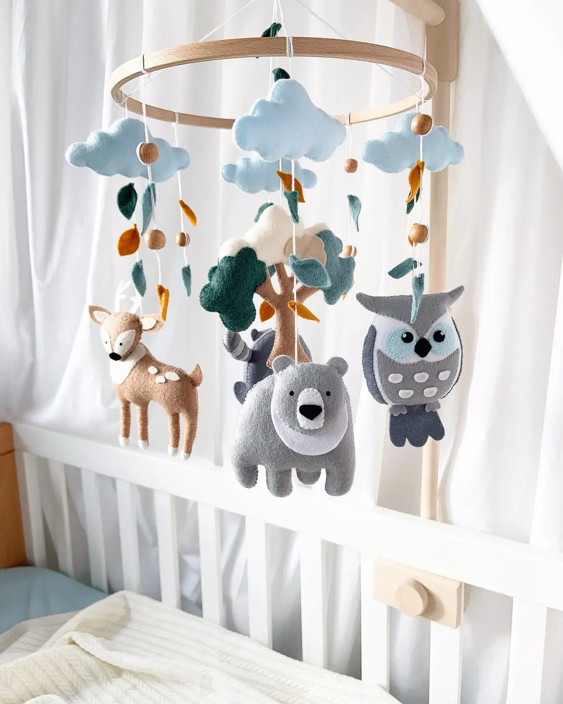 Woodland mobile for sales crib