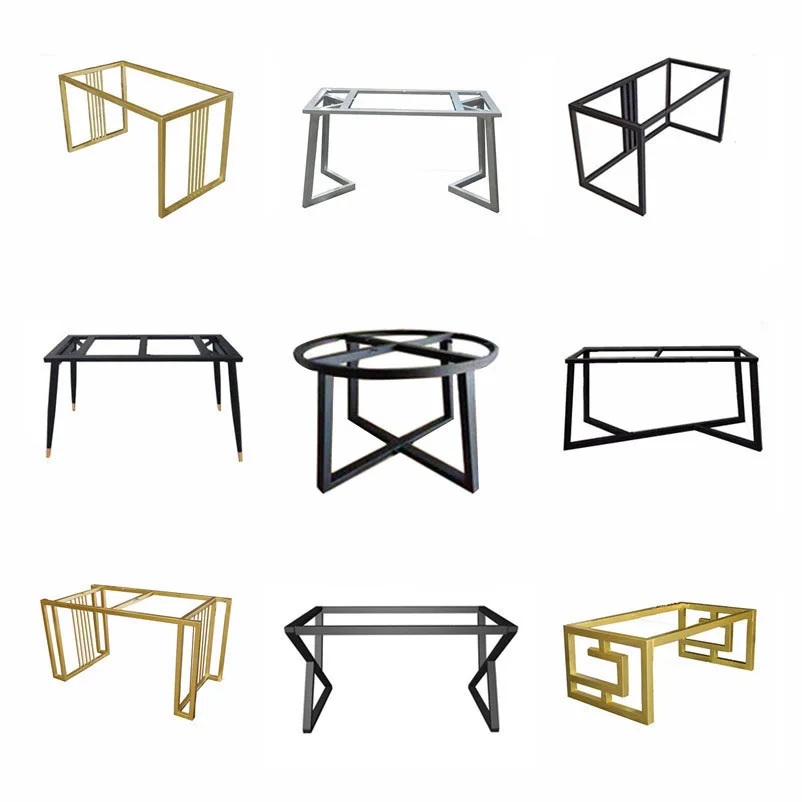 Metal Table Legs for Table  Industrial Restaurant Desk Office Cast Iron Steel Bench Dinning Coffee Dining Furniture Table Frames