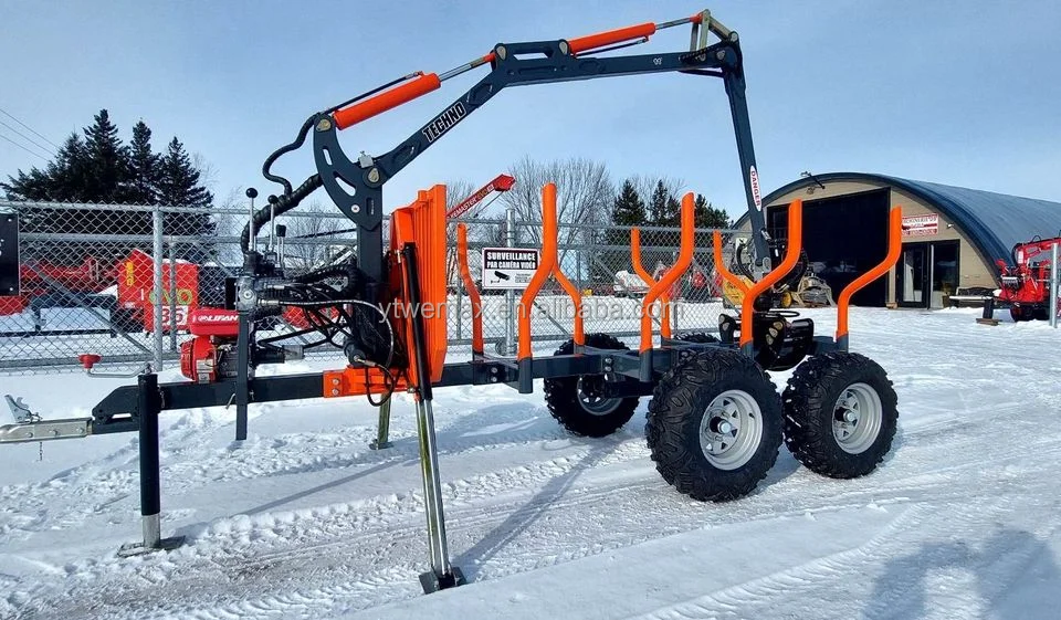 Hydraulic Timber Loader/forwarder with Crane for Atv/tractor