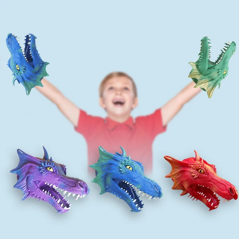 Напрыскивающие игрушки-драконы фабрика высокое качество мягкая резина TPR дракон животное ручная кукольная игрушка