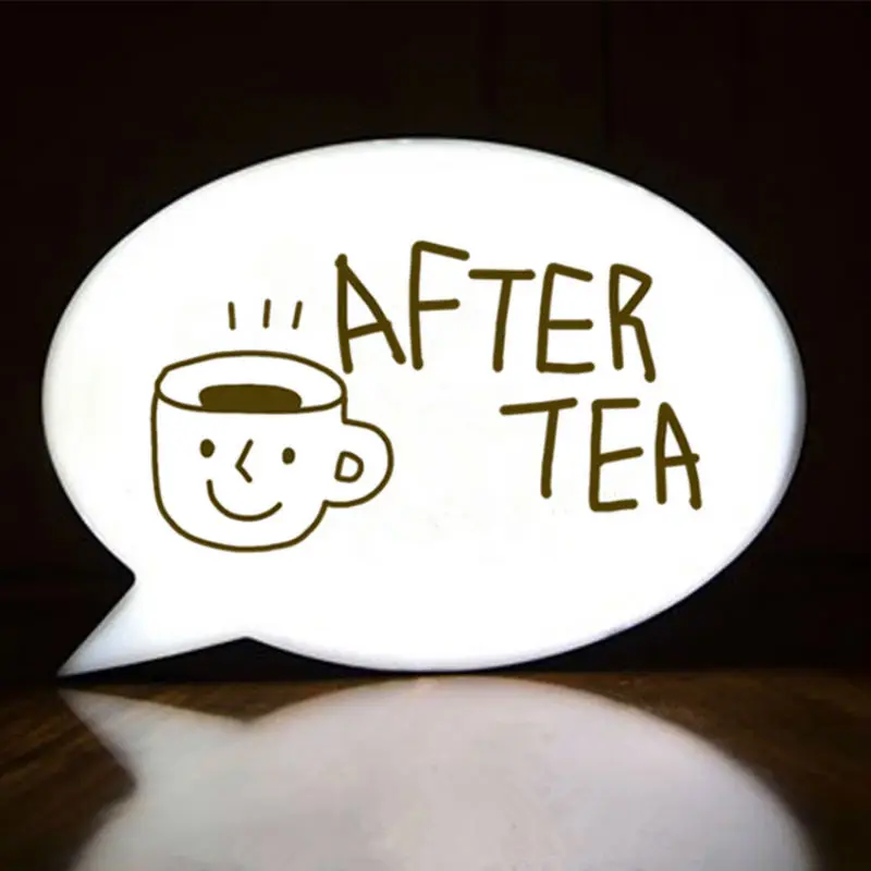 DIY Handwriting Message Board Speech Bubble Light Box