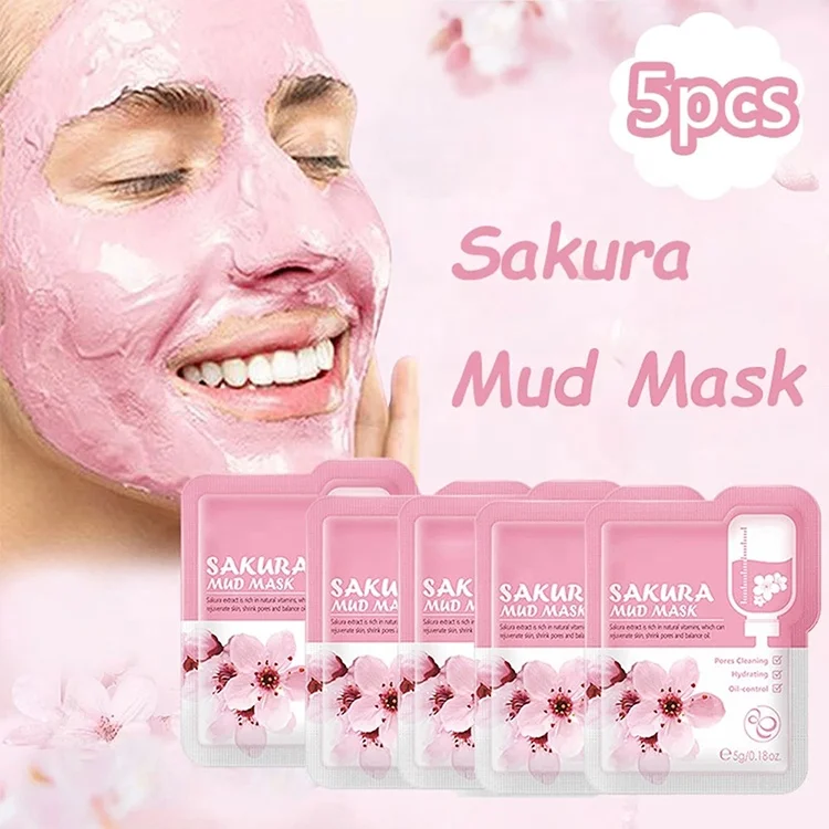 OEM Face Cream Cosmetic Improve Wrinkle Organic Facial Whitening Anti-Aging Nourishing Brightening Sakura Skin Care Gift Set