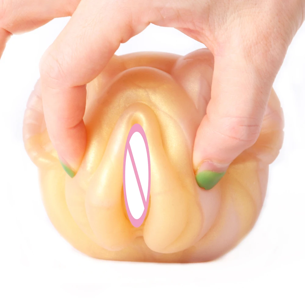 GEEBA Male Masturbator Cup Silicone Artificial Vaginal Realistic Tight Animal Mouth Cock Pocket Pussy ANAL SEX TOY for Men