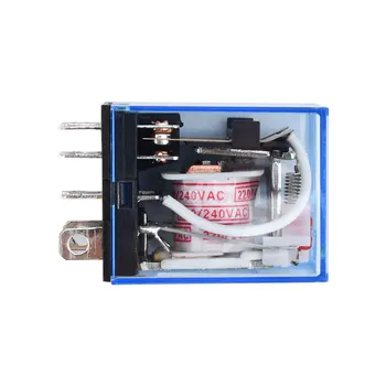 Relé de potencia de bobina 10A AC-220V DPDT LY2NJ Rectificador de filtro de  condensador con piloto LED