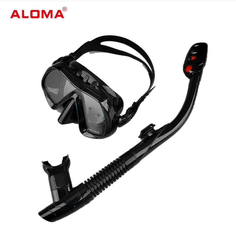 Aloma, silicone espessado, grande quadro, snorkel seco