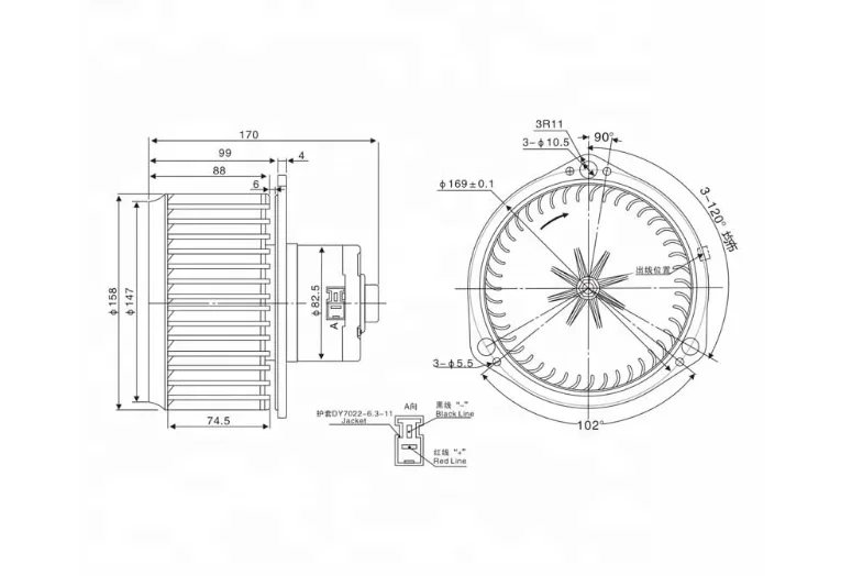 116340-5632 116340-6010掘削機エアコン24Vブロワーファンヒーター