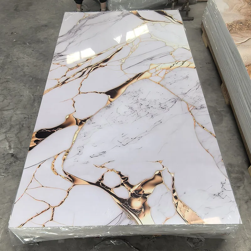 Walling Cladded Effect Panels Indoor Protective Wall UV Marble Wall Panels With Best Quality Interior Marble Boards Pvc Sheet