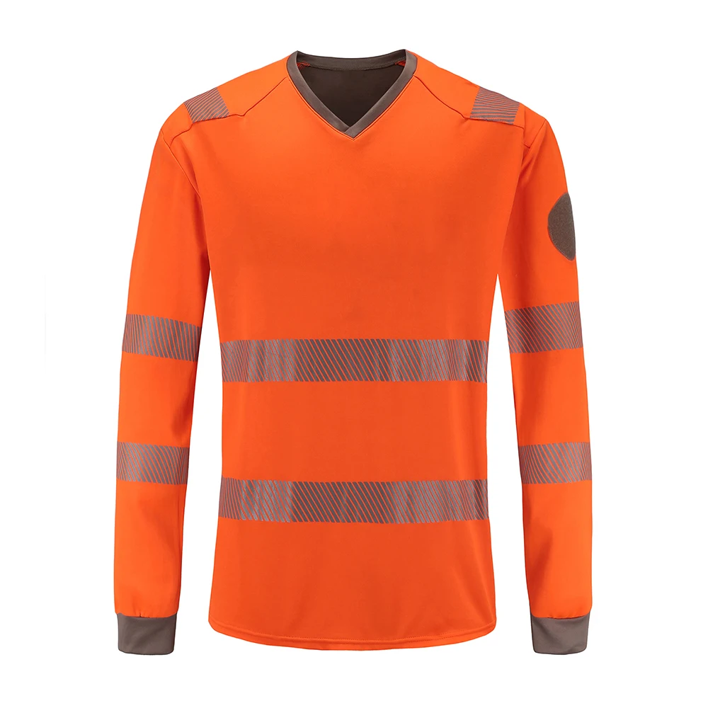 Orange Safety Kemeja Kerja Reflektif Kaos Lengan Panjang Buy Kaos Lengan Panjang Safety Kemeja Kerja Kemeja Kerja Product On Alibaba Com