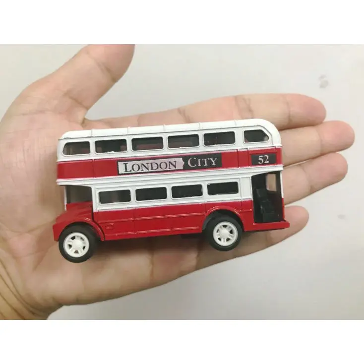 ロンドンバス レッド ダイキャスト 1:64 ダブルデッカー おもちゃ