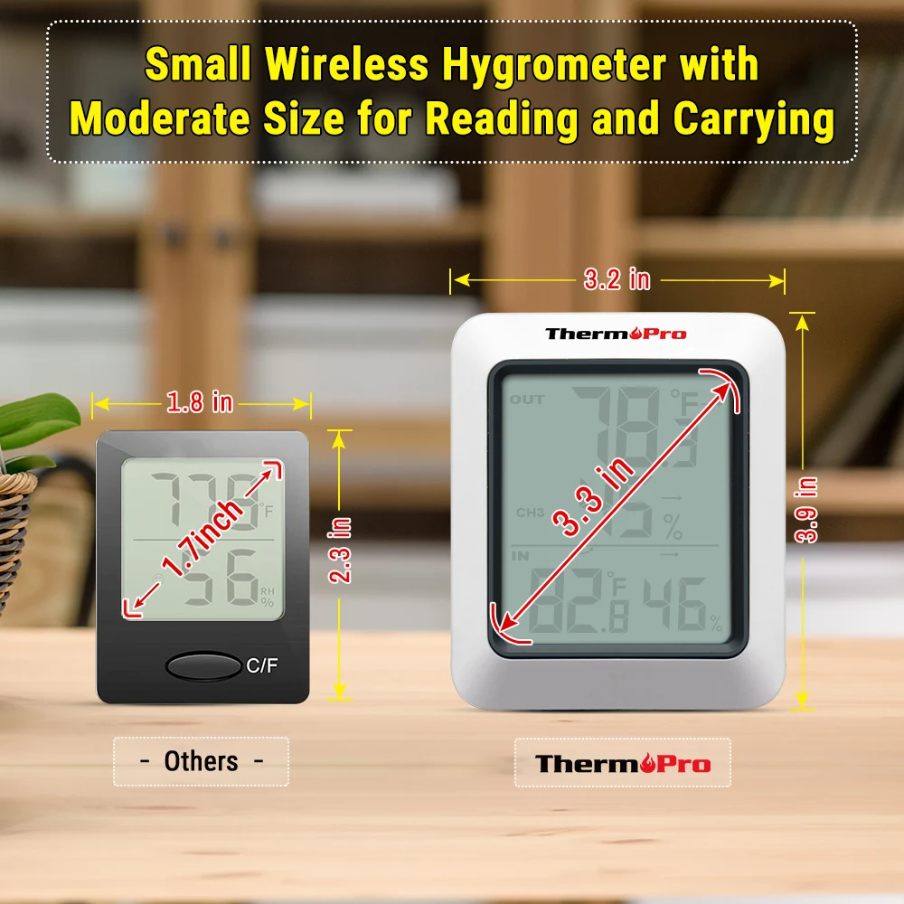 ThermoPro TP60C 60M Wireless Digital Indoor Outdoor Thermometer