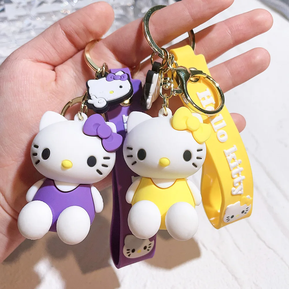 ZY2469C Hello Kitty 3D Keychains - Waterproof & Eco-friendly