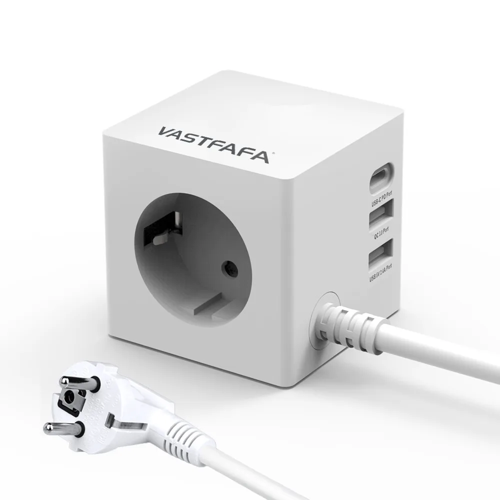 3 USB-порта 1 Европейская розетка