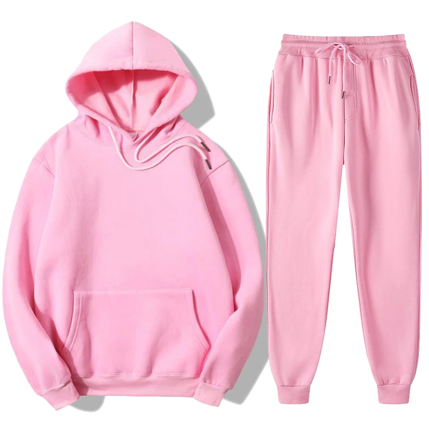 100% Cotton Sweatpants And Hoodie Set Custom Tracksuits Track Suit For ...