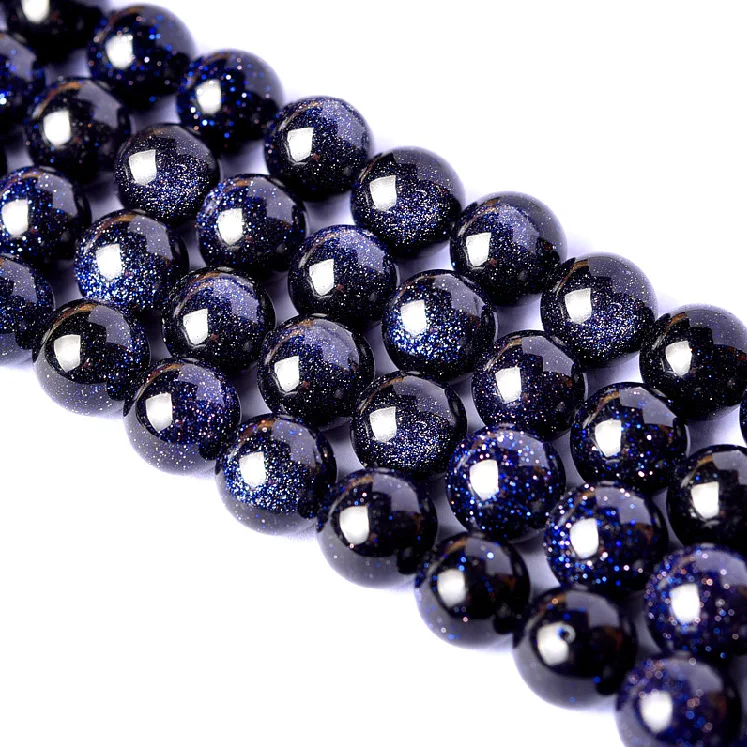 8mm Natural Blue Sandstone Beads Natural Blue Sandstone Beads by Jaztena Raw Gems by Jazmin Tena