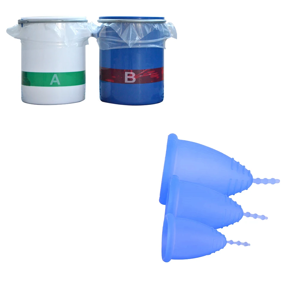 Factory High Strength Custom Medical Grade LSR Liquid Silicone Rubber with 1 Year Shelf Life and 200KGS MOQ for Menstrual Cup