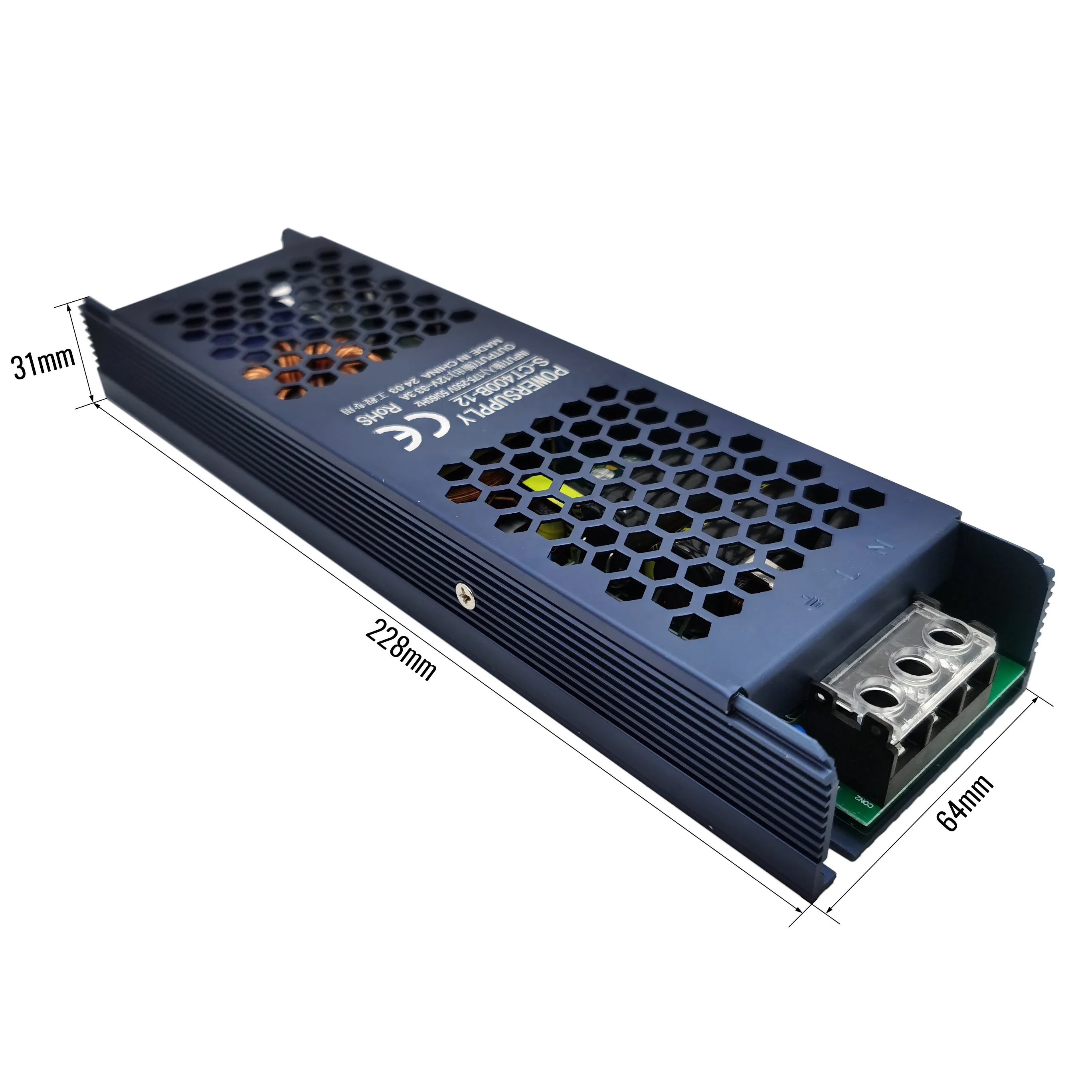 CKS 12V33.3A Aluminum Shell Rainproof Switching Power DC Rain Proof Outdoor Power Supply