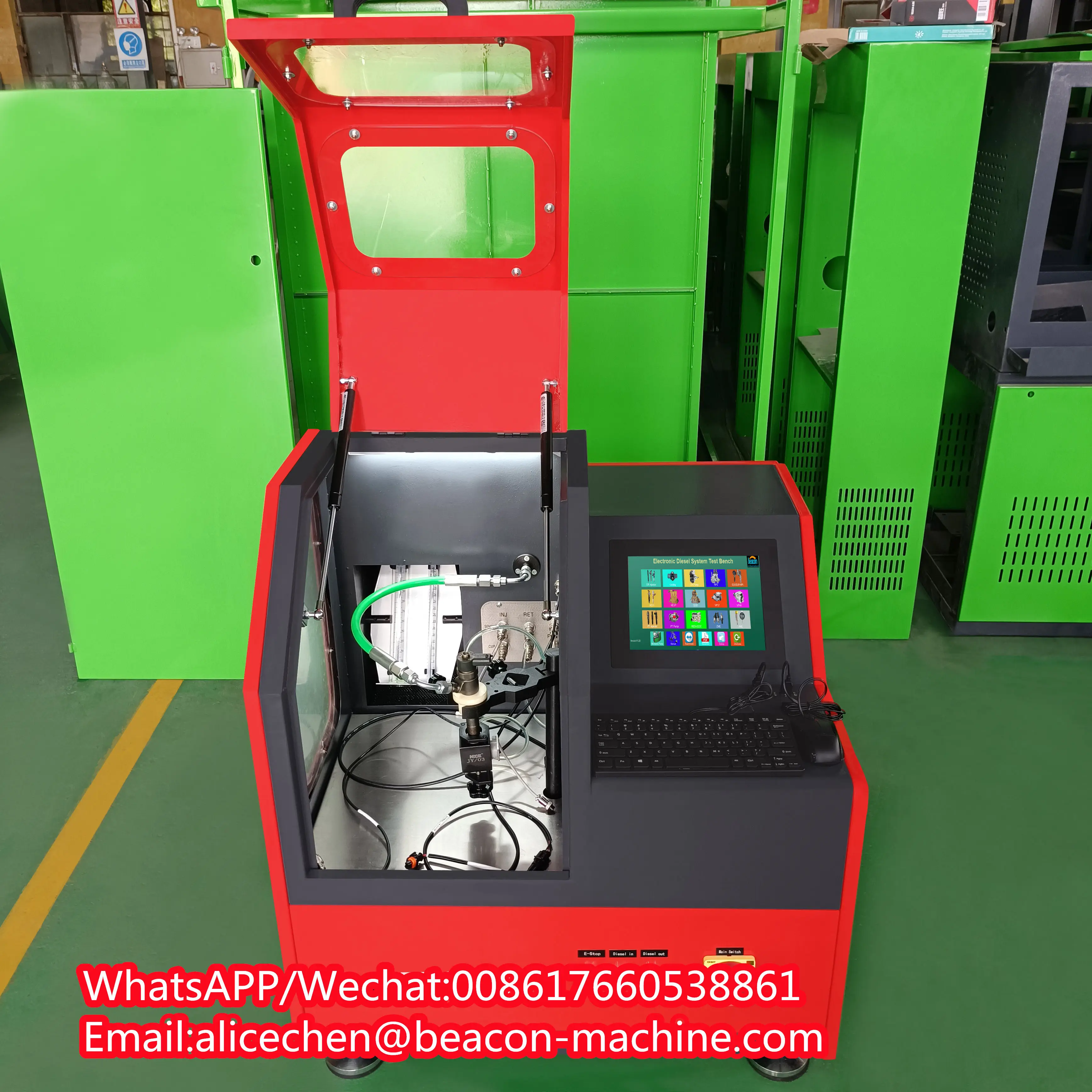 CRDI Common Rail Diesel Peizo Injector Coding Test Bench Diesel Fuel Injector Repair Service Machine EPS208S